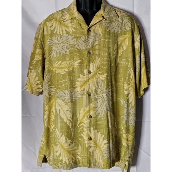 TOMMY BAHAMA Hawaiian Shirt 100% Silk Multi Color Floral Men's Size Large - Picture 2 of 11